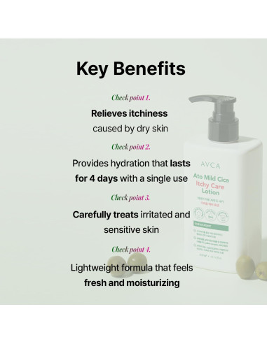 Loción Cica Ceramida AVCA 300ml para Piel Sensible