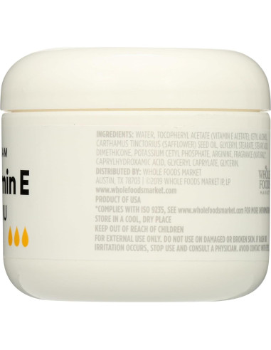 Crema de Vitamina E 365 Whole Foods 28,000 UI 113g Hidratante