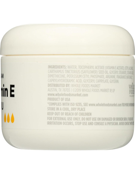 Crema de Vitamina E 365 Whole Foods 28,000 UI 113g Hidratante