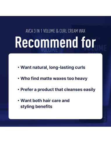 Crema de Volumen AVCA 3 en 1 para Rizos 150ml Control Frizz