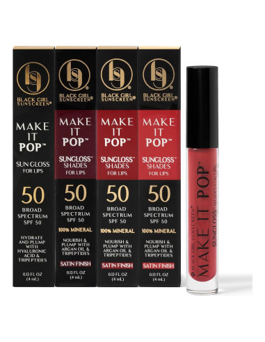 Brillo Solar Make It Pop SPF 50 - 4 Tonos Hidratantes Labiales