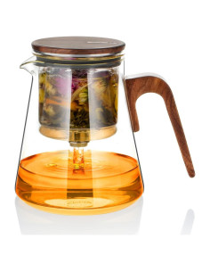 Tetera de Vidrio ZENS 800ml con Infusor y Tapa Magnética