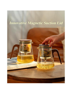 Tetera de Vidrio ZENS 800ml con Infusor y Tapa Magnética 2