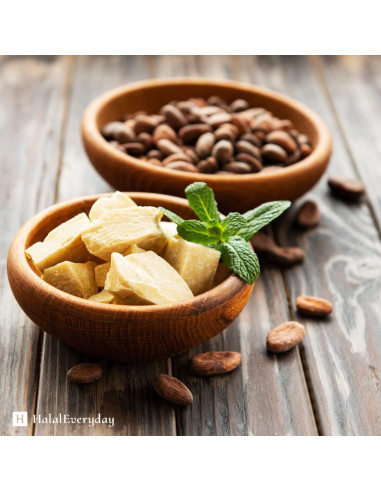Manteca de Cacao Ecuatoriana HalalEveryday 453g Pura y Cruda