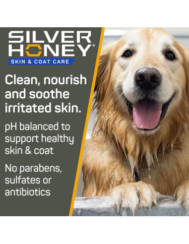 Acondicionador Sin Enjuague Silver Honey 473 ml - Perros y Gatos