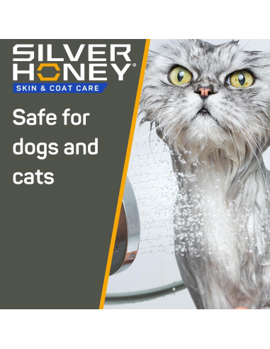 Acondicionador Sin Enjuague Silver Honey 473 ml - Perros y Gatos