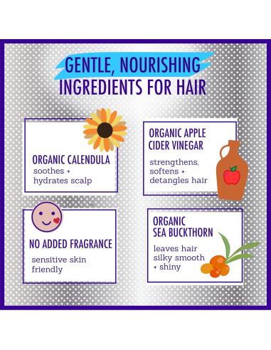 Acondicionador sin fragancia California Baby 251 mL 100% vegetal