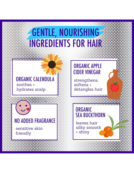 Acondicionador sin fragancia California Baby 251 mL 100% vegetal