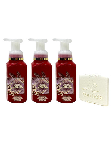 Jabón de Manos Espumoso Suave Arándano Escarchado 3 Pzs + Muestra Avena