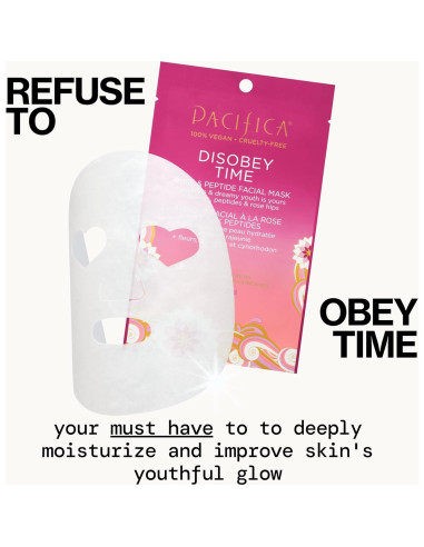 Mascarilla Facial Disobey Time Pacifica 12-Pack Hidratante