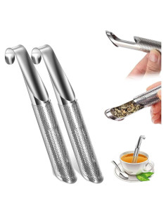 Difusor de Té de Acero Inoxidable Ridroid - 2 Piezas