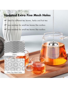 Colador de Té CENHANG Malla Extra Fina Acero Inoxidable 304 2