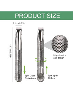 Difusor de Té de Acero Inoxidable Ridroid - 2 Piezas 2