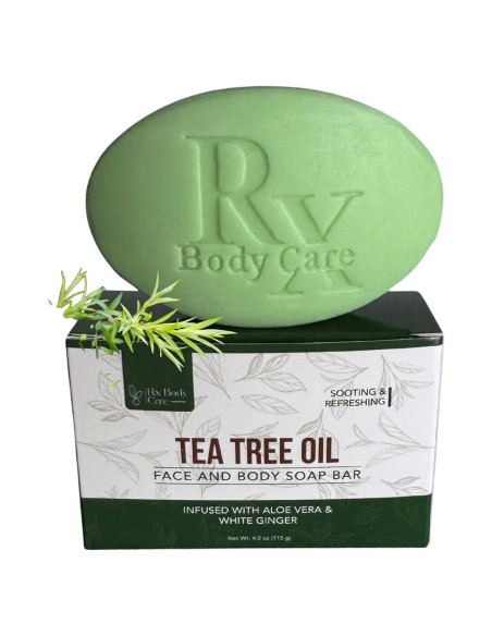 Jabón en Barra RX Body Care 113 g - Aceite de Árbol de Té Antifúngico