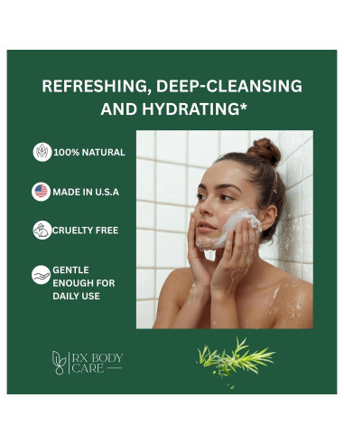 Jabón en Barra RX Body Care 113 g - Aceite de Árbol de Té Antifúngico