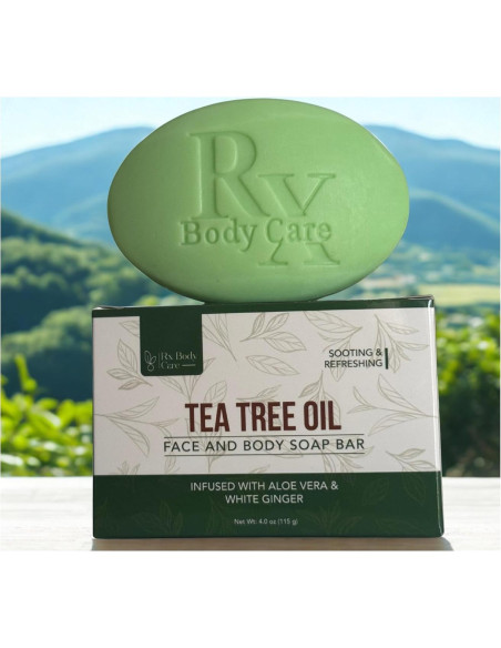 Jabón en Barra RX Body Care 113 g - Aceite de Árbol de Té Antifúngico