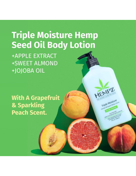 Hempz Original Loción Corporal Hidratante 500ml - Aceite de Cañamo