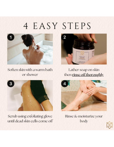 Jabón Negro Marroquí MoroccanSource 200g - Cuidado Natural Piel