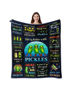 Manta de Pepinillo Vuinezo 152x127 cm Suave y Divertida