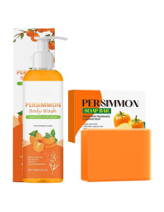 Jabón Natural de Persimón Japonés YUJIEEYAYD para Cara y Cuerpo