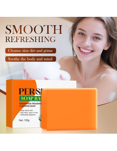 Jabón Natural de Persimón Japonés YUJIEEYAYD para Cara y Cuerpo 2