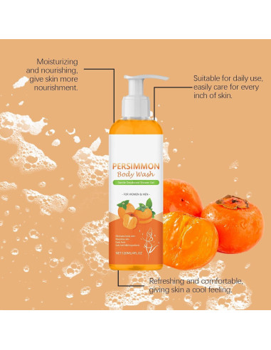 Jabón Natural de Persimón Japonés YUJIEEYAYD para Cara y Cuerpo
