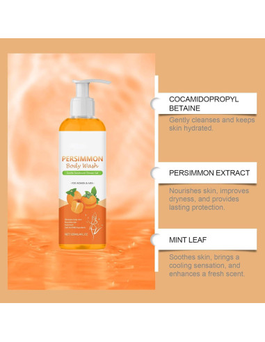 Jabón Natural de Persimón Japonés YUJIEEYAYD para Cara y Cuerpo