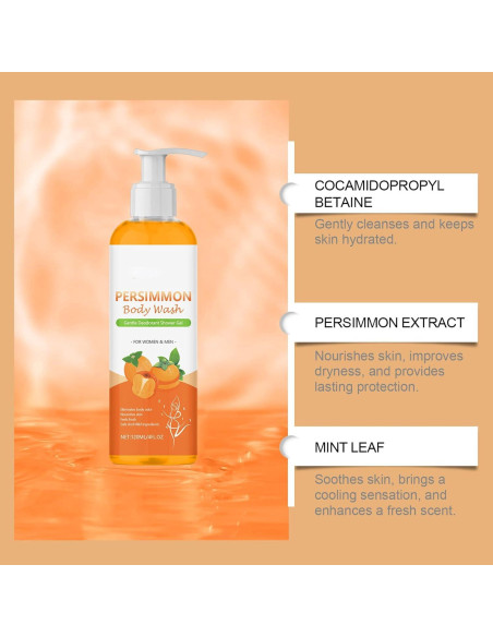 Jabón Natural de Persimón Japonés YUJIEEYAYD para Cara y Cuerpo
