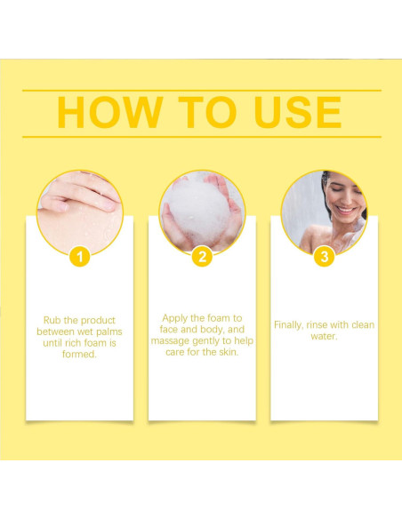 Jabón Natural de Persimón Japonés YUJIEEYAYD para Cara y Cuerpo