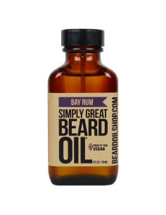 Aceite para Barba Bay Rum - Simply Great - 85 g - Natural y Vegano