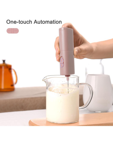Espumador de Leche Eléctrico ELMWAY KJBQ-12 Rosa para Café