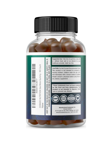 Gomitas de Musgo Irlandés 3000mg Dorado Nutrition - 90 Unidades