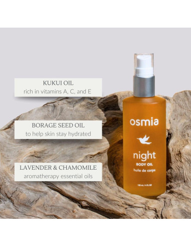 Aceite Corporal Natural Osmia 118 ml - Sin Fragancia, Nutre y Calma
