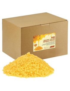 Pellets de Cera de Abeja Natural MicCai 2.27kg Amarilla