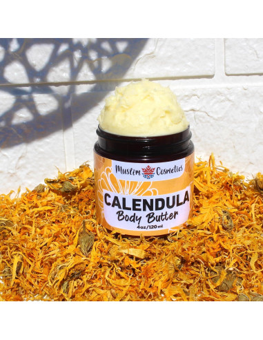 Manteca Corporal de Caléndula 120ml - Cosméticos Musulmanes