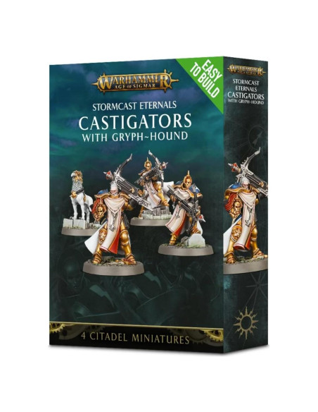 Warhammer AoS Stormcast Eternals Castigators con Gryph-Hound