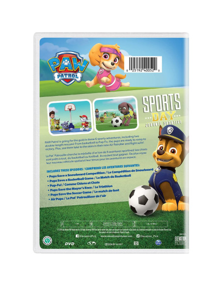Película PAW Patrol Día de Deportes DVD 1 Disco