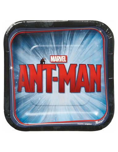 Platos de Postre de Papel Ant-Man American Greetings 8 Unidades