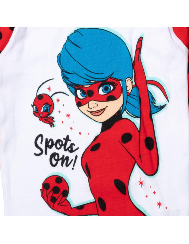 Conjunto de Pijama Miraculous para Niñas - Camiseta y Pantalones
