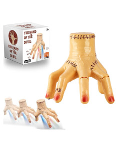 Mano Falsa de Addams con Luz Musical - Cosplay Espeluznante