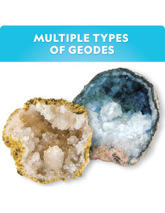 Kit de Ciencia National Geographic - Rompe 15 Geodas Premium 2