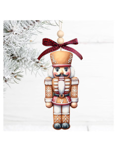 Adornos de Cascanueces de Madera Yanroom 12.7x5.3cm Navidad