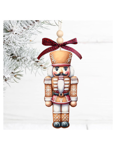 Adornos de Cascanueces de Madera Yanroom 12.7x5.3cm Navidad