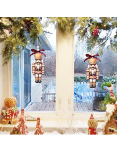 Adornos de Cascanueces de Madera Yanroom 12.7x5.3cm Navidad 2