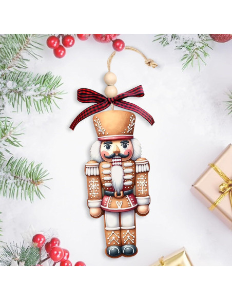 Adornos de Cascanueces de Madera Yanroom 12.7x5.3cm Navidad