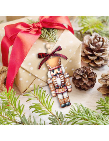 Adornos de Cascanueces de Madera Yanroom 12.7x5.3cm Navidad