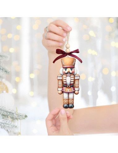 Adornos de Cascanueces de Madera Yanroom 12.7x5.3cm Navidad