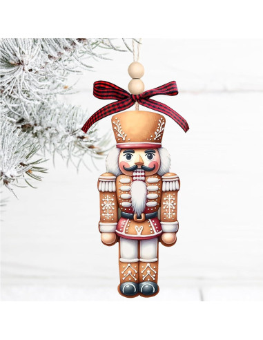 Adornos de Cascanueces de Madera Yanroom 12.7x5.3cm Navidad