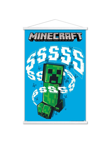 Póster de pared Trends International Minecraft Creeper 86x56 cm