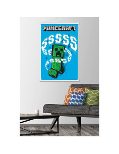 Póster de pared Trends International Minecraft Creeper 86x56 cm 2